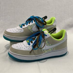 Nike Air Force 1 '07 Lime Net Athletic Shoes Women’s Size 8.5